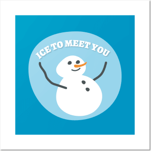 Cute Snowman Greetings | Christmas Gift Ideas Posters and Art